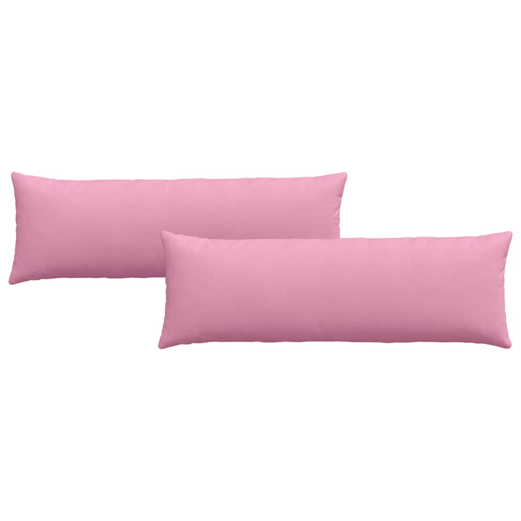 Sofa Pillows 2 pcs Pink 120 x 40 cm Fabric